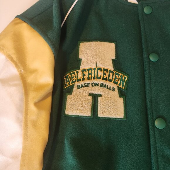 Elfric Eden Varsity Jacket Baseball Vintage Design Hip Hop Mens Small‎ NEW NWOT - Picture 5 of 16